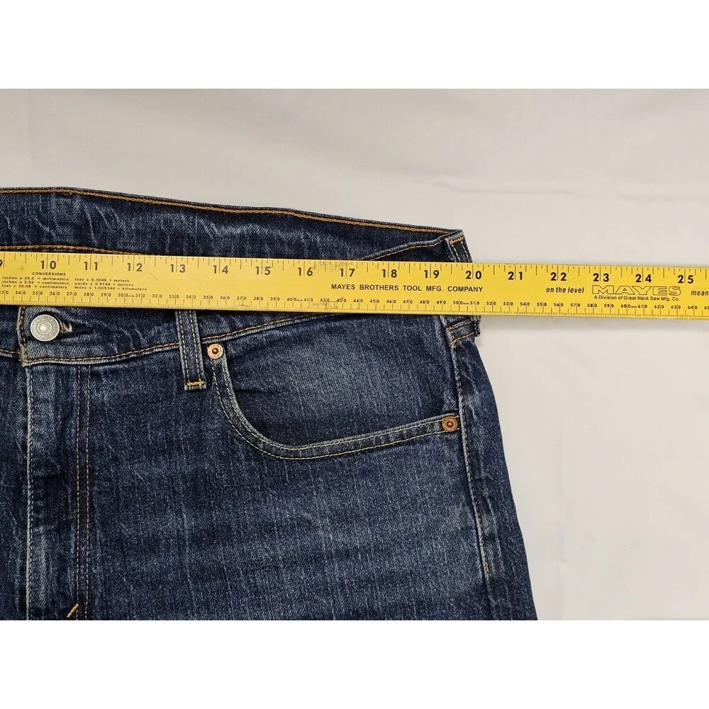 Levi's 505 Regular‎ Fit Men Mid Rise Straight Blue Jeans Size 38x30 Denim
